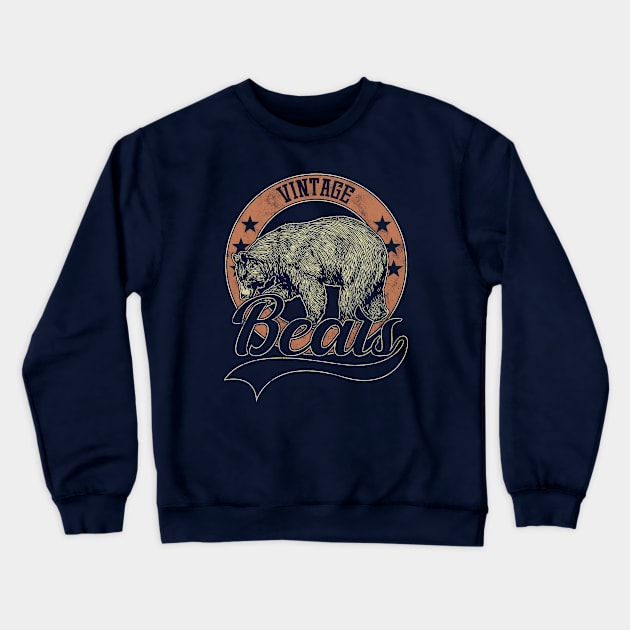 Vintage Bears Crewneck Sweatshirt by bluerockproducts